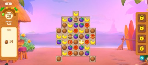 Hawaii Match 4 - Screenshot